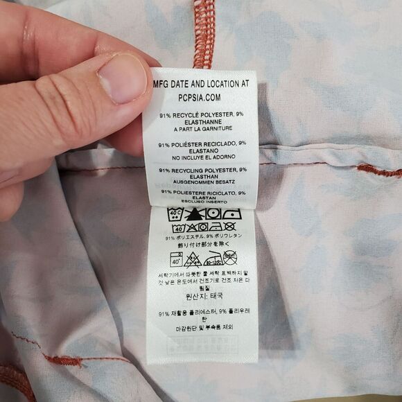 Patagonia Mens Planing Board Shorts Stretch Size 38 Fiber Floral Mellow Melon - Picture 10 of 13